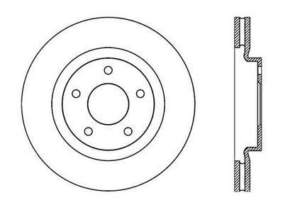 StopTech Premium Cryostop Rotor; Front