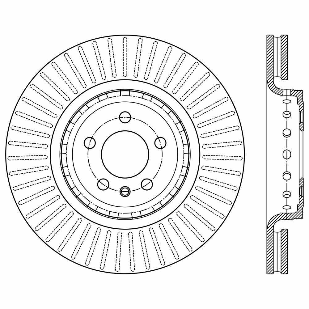 Stoptech Centric Premium Brake Rotor - Front 120.63086
