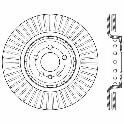 Centric Parts Disc Brake Rotor Premium E-Coat 120.63086