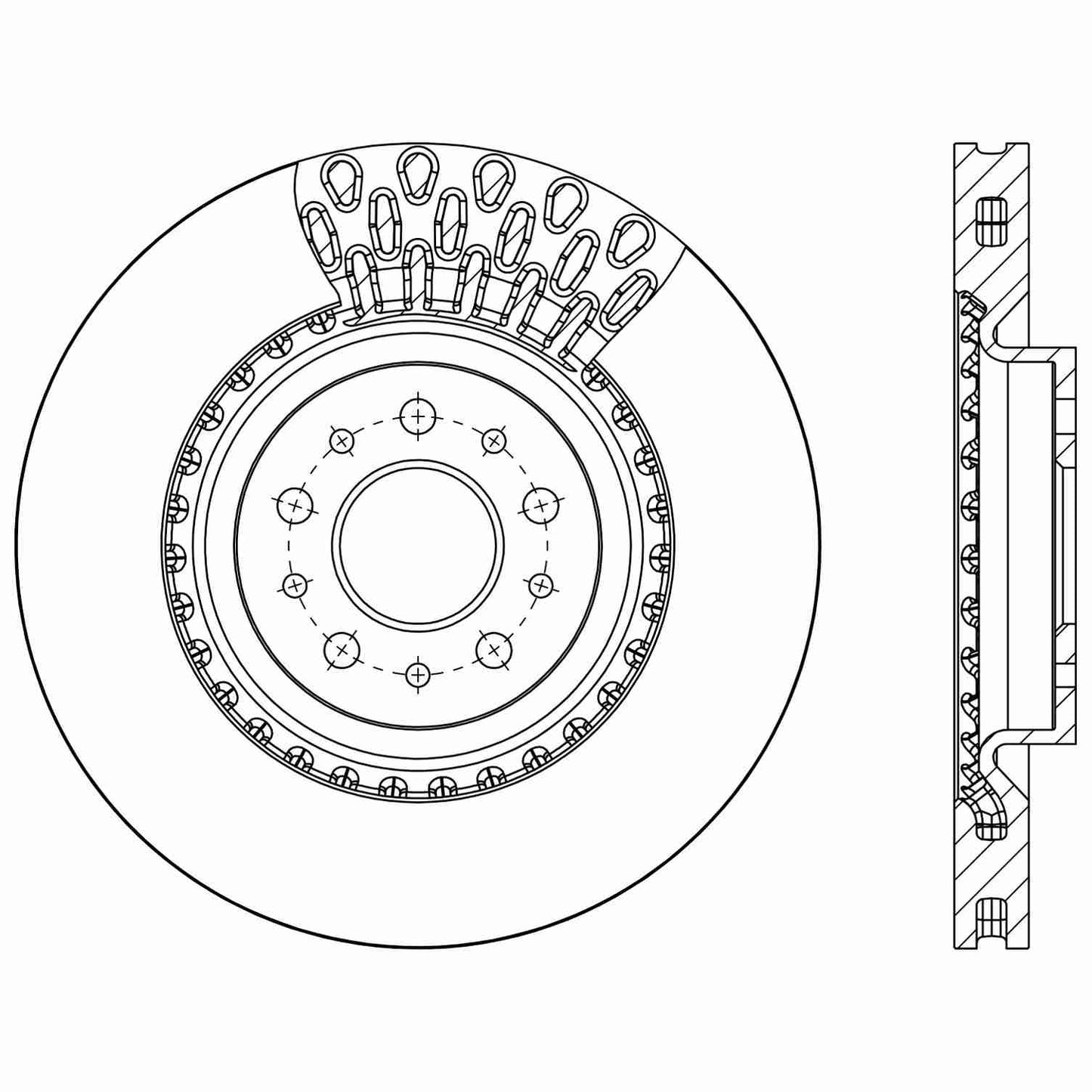 Centric Parts Disc Brake Rotor Premium E-Coat 120.63090