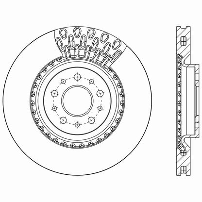 Centric Parts Disc Brake Rotor Premium E-Coat 120.63090