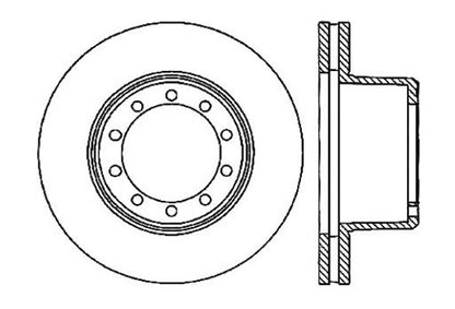StopTech Premium Cryostop Rotor; Front, Rear