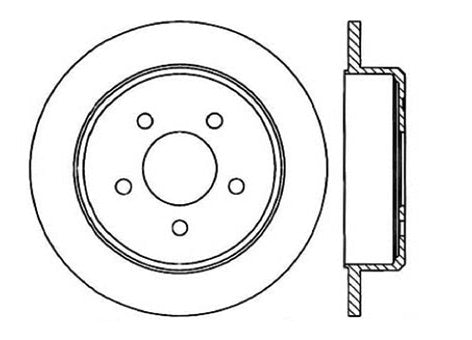 StopTech Premium Cryostop Rotor; Rear