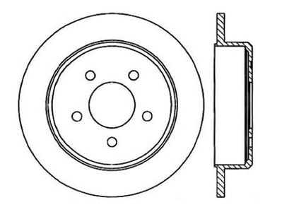 StopTech Premium Cryostop Rotor; Rear
