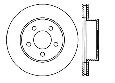 StopTech Premium Cryostop Rotor; Front