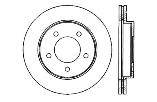 StopTech Premium Cryostop Rotor; Front