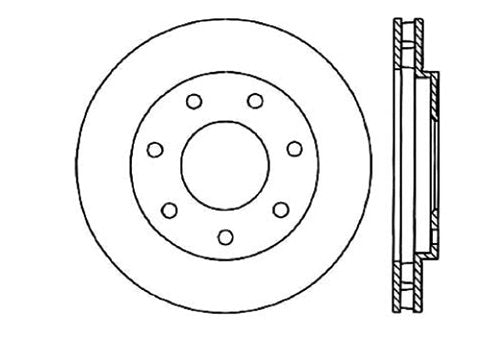 StopTech Premium Cryostop Rotor; Front