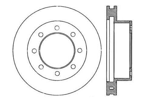 StopTech Premium Cryostop Rotor; Front