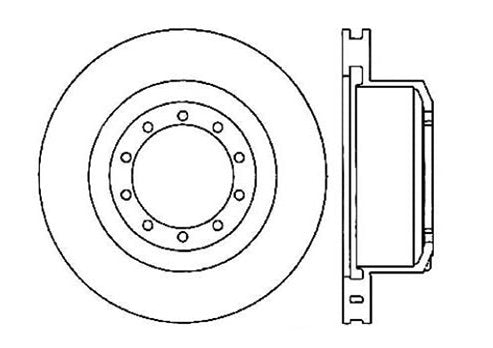 StopTech Premium Cryostop Rotor; Front, Rear