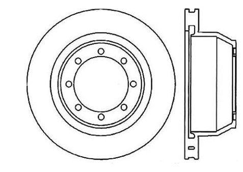 StopTech Premium Cryostop Rotor; Rear