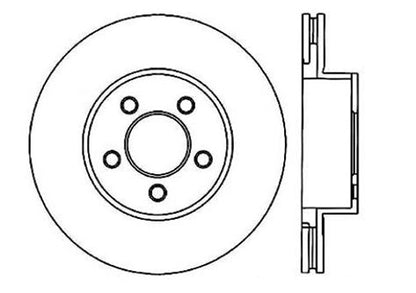 StopTech Premium Cryostop Rotor; Front