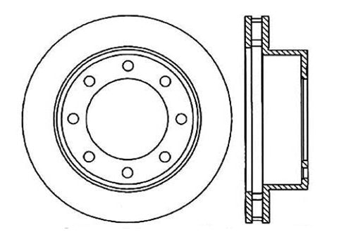 StopTech Premium Cryostop Rotor; Front