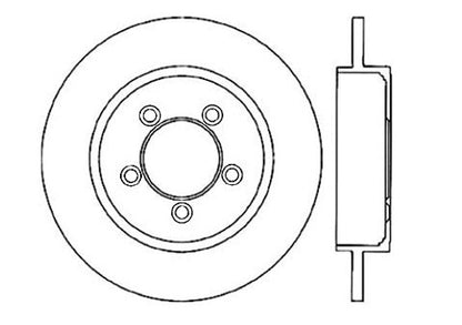 StopTech Premium Cryostop Rotor; Rear