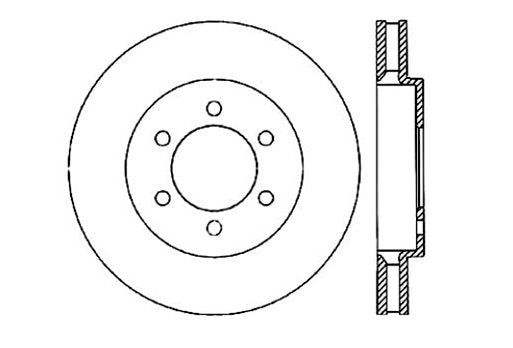 StopTech Premium Cryostop Rotor; Front