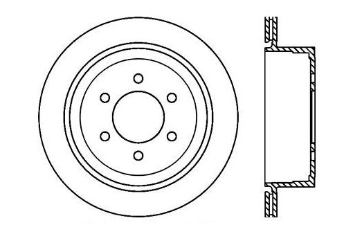 StopTech Premium Cryostop Rotor; Rear