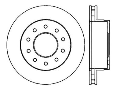 StopTech Premium Cryostop Rotor; Front
