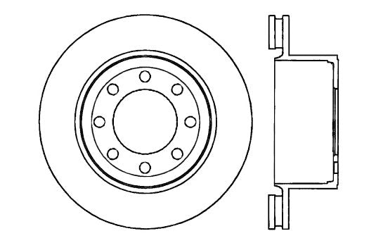 StopTech Premium Cryostop Rotor; Rear