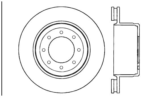 StopTech Premium Cryostop Rotor; Rear