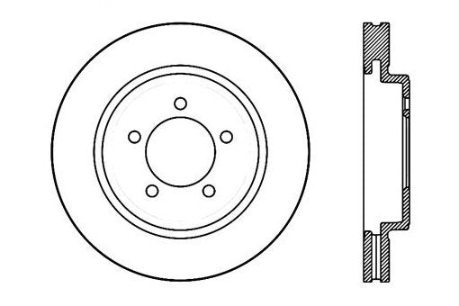 StopTech Premium Cryostop Rotor; Front