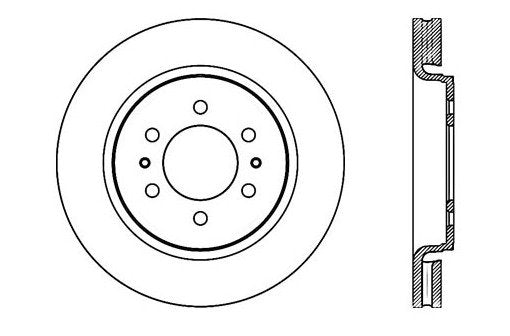 StopTech Premium Cryostop Rotor; Front