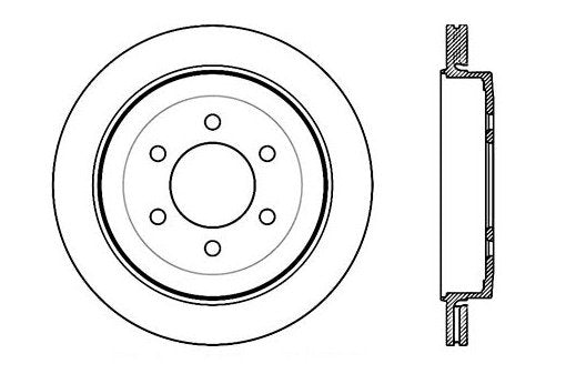 StopTech Premium Cryostop Rotor; Rear