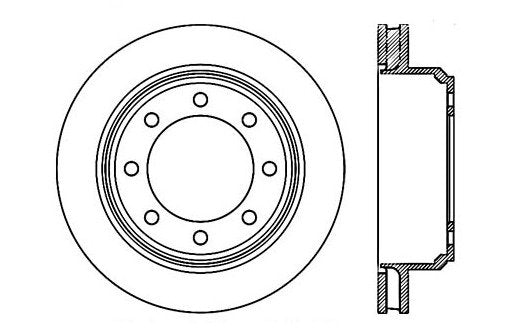 StopTech Premium Cryostop Rotor; Rear