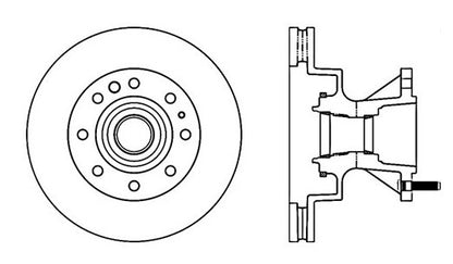 StopTech Premium Cryostop Rotor; Front
