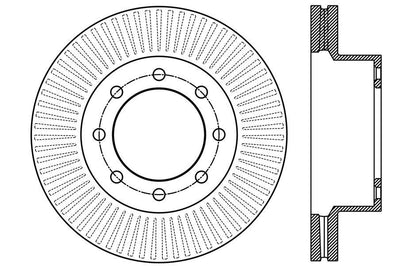 Stoptech Centric Premium Brake Rotor - Front 120.65138