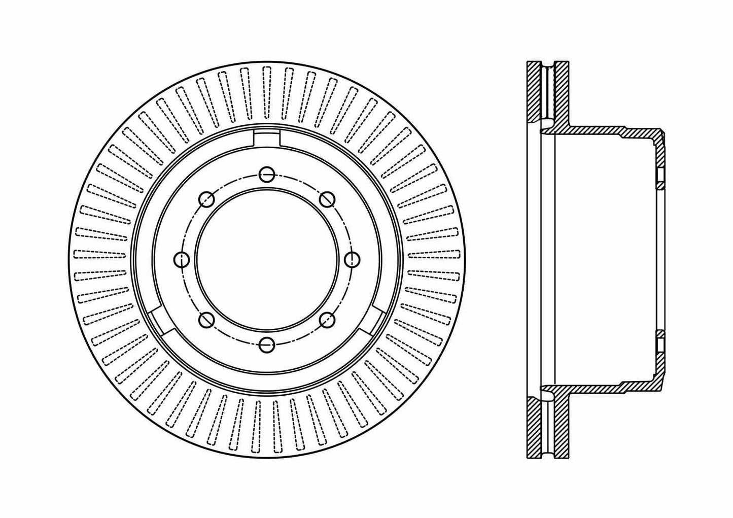 Stoptech Centric 12-16 Ford F-350 Super Duty Rear Premium Brake Rotor 120.65141
