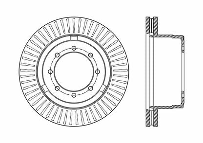 Stoptech Centric 12-16 Ford F-350 Super Duty Rear Premium Brake Rotor 120.65141