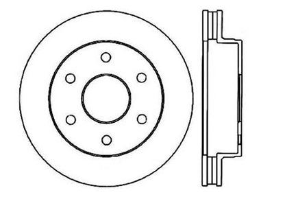 StopTech Premium Cryostop Rotor; Front