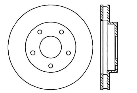 StopTech Premium Cryostop Rotor; Front