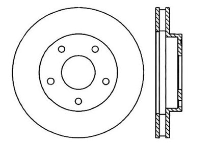 StopTech Premium Cryostop Rotor; Front