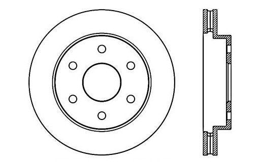 StopTech Premium Cryostop Rotor; Front