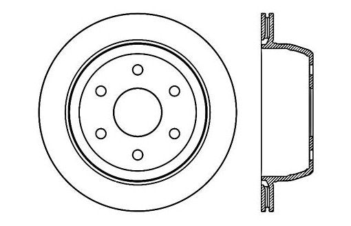 StopTech  Premium Cryostop Rotor; Rear