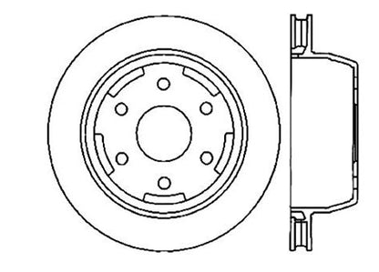 StopTech Premium Cryostop Rotor; Rear