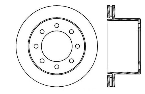 StopTech Premium Cryostop Rotor; Rear