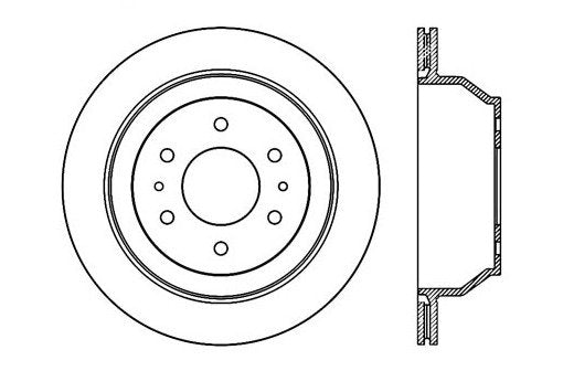 StopTech Premium Cryostop Rotor; Rear