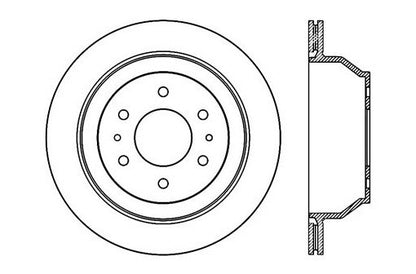 StopTech Premium Cryostop Rotor; Rear