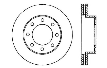 StopTech Premium Cryostop Rotor; Front