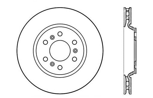 StopTech  Premium Cryostop Rotor; Front