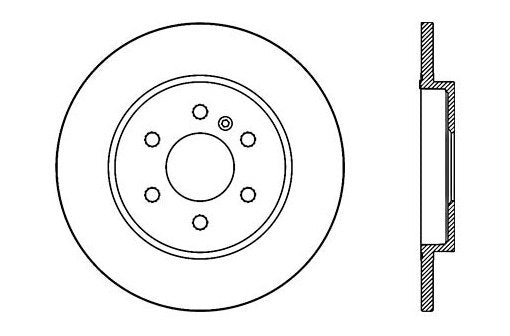 StopTech Premium Cryostop Rotor; Rear