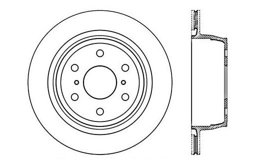 StopTech Premium Cryostop Rotor; Rear