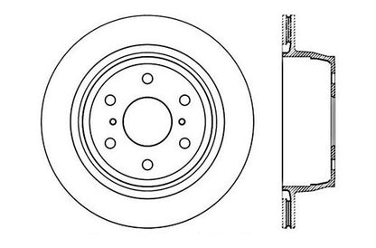 StopTech Premium Cryostop Rotor; Rear