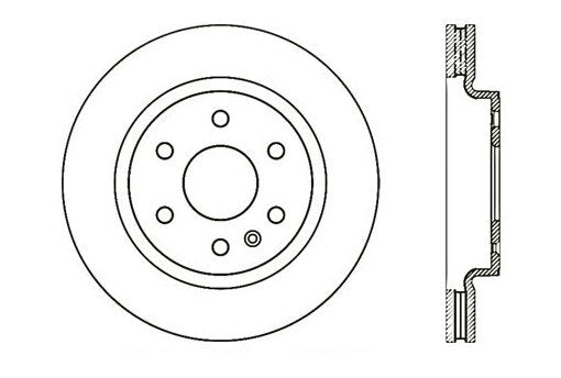 StopTech Premium Cryostop Rotor; Front