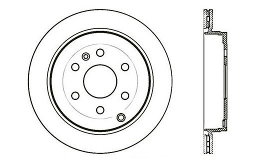 StopTech Premium Cryostop Rotor; Rear