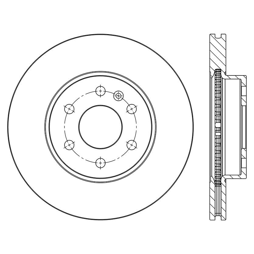 Stoptech Centric Premium Brake Rotor - Front 120.66078