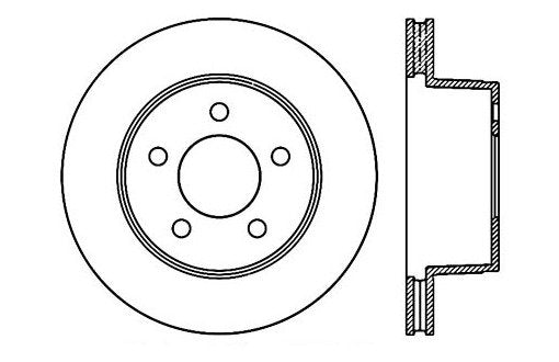 StopTech Premium Cryostop Rotor; Front