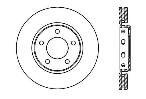 StopTech Premium Cryostop Rotor; Front