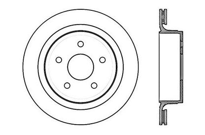 StopTech Premium Cryostop Rotor; Rear